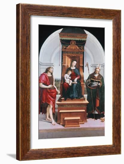 The Ansidei Madonna, 1505-Raphael-Framed Giclee Print