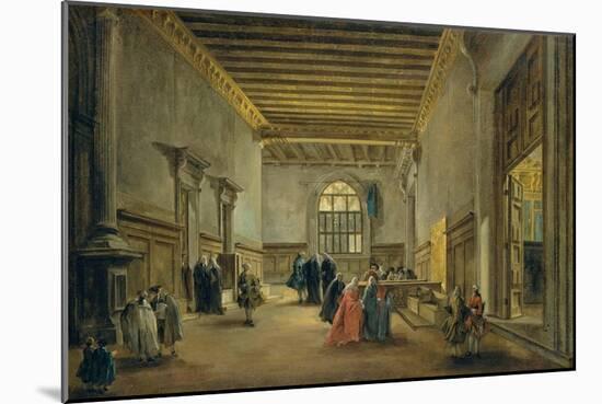 The Antechamber of the Sala del Maggior Consiglio, c.1765-68-Francesco Guardi-Mounted Giclee Print