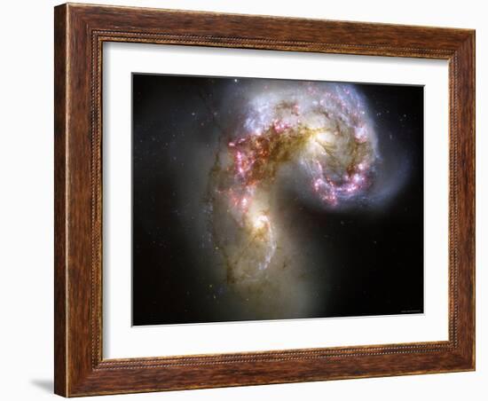 The Antennae Galaxies-Stocktrek Images-Framed Photographic Print