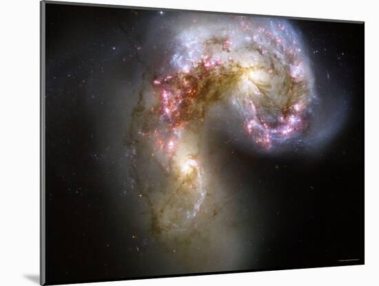 The Antennae Galaxies-Stocktrek Images-Mounted Photographic Print