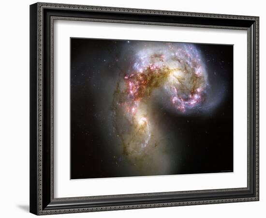 The Antennae Galaxies-Stocktrek Images-Framed Photographic Print