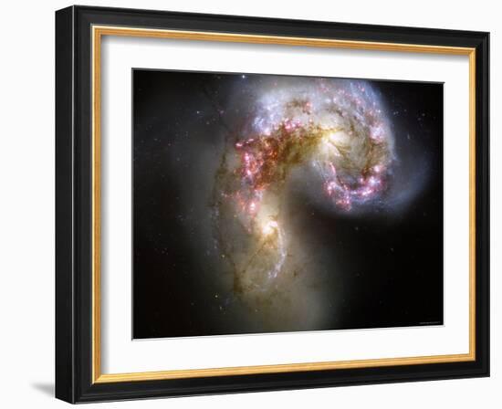 The Antennae Galaxies-Stocktrek Images-Framed Photographic Print