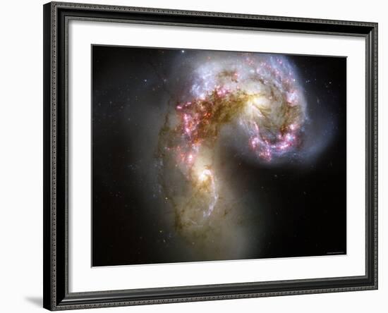 The Antennae Galaxies-Stocktrek Images-Framed Photographic Print