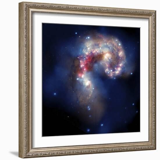 The Antennae Galaxies-Stocktrek Images-Framed Photographic Print