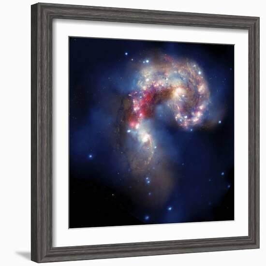 The Antennae Galaxies-Stocktrek Images-Framed Photographic Print