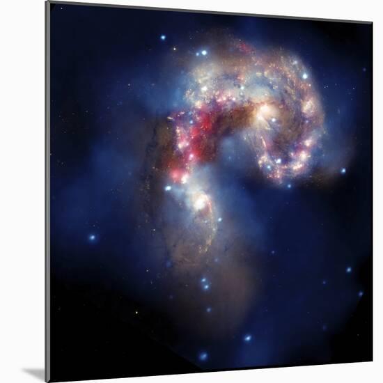 The Antennae Galaxies-Stocktrek Images-Mounted Photographic Print
