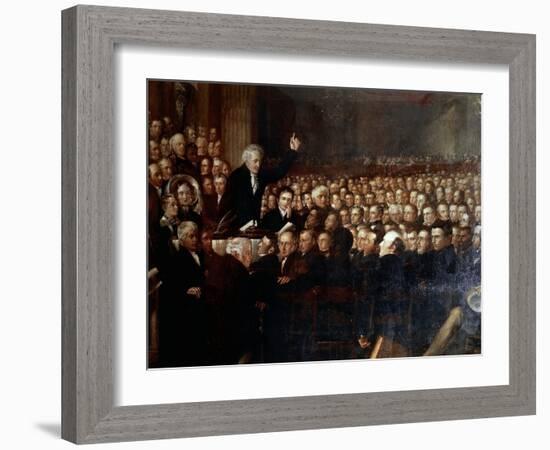 The Anti-Slavery Society Convention, 1840, 1841-Benjamin Robert Haydon-Framed Giclee Print