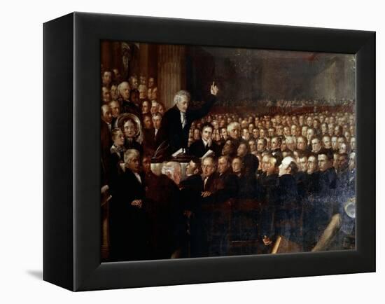 The Anti-Slavery Society Convention, 1840, 1841-Benjamin Robert Haydon-Framed Premier Image Canvas