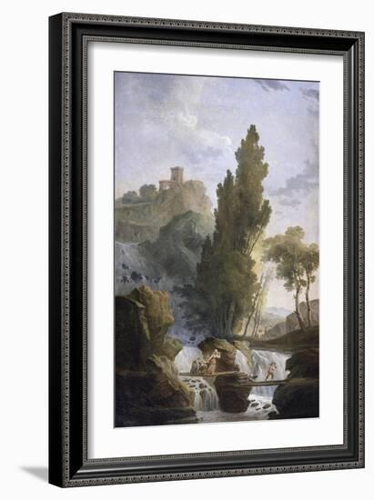 The Antique Temple-Hubert Robert-Framed Giclee Print