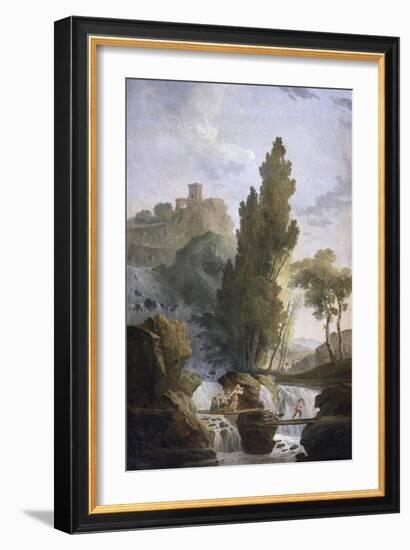 The Antique Temple-Hubert Robert-Framed Giclee Print