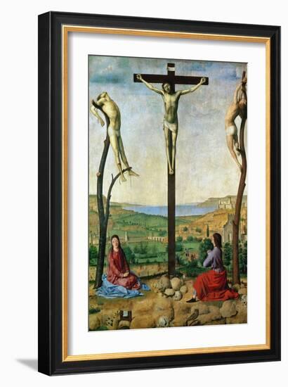 The Antwerp Crucifixion, 1454-1455-Antonello da Messina-Framed Giclee Print