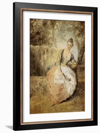 The Anxious Lover-Jean Antoine Watteau-Framed Giclee Print