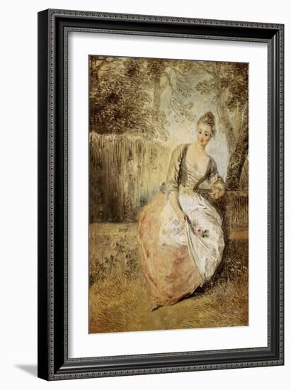 The Anxious Lover-Jean Antoine Watteau-Framed Giclee Print
