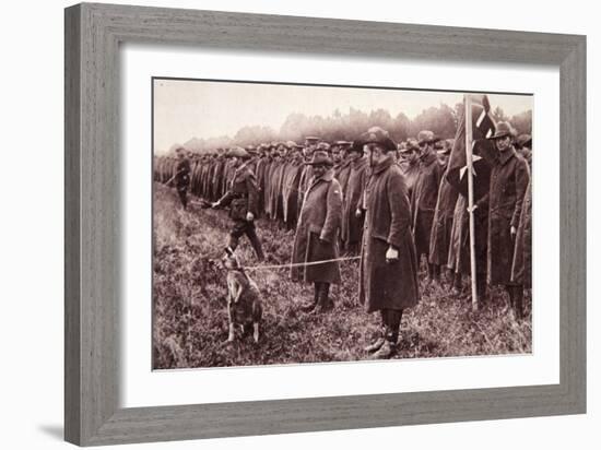 The 'Anzac' Review on Salisbury Plain: an Australian Mascot-English Photographer-Framed Giclee Print