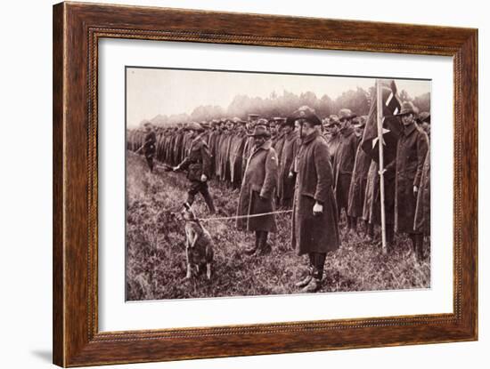 The 'Anzac' Review on Salisbury Plain: an Australian Mascot-English Photographer-Framed Giclee Print