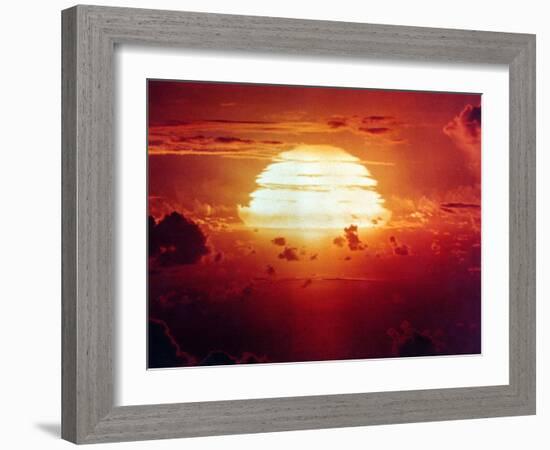 The Apache Shot, Was a 1.85 Megaton Hydrogen Bomb, Enewetak Atoll on July 8, 1956-null-Framed Photo