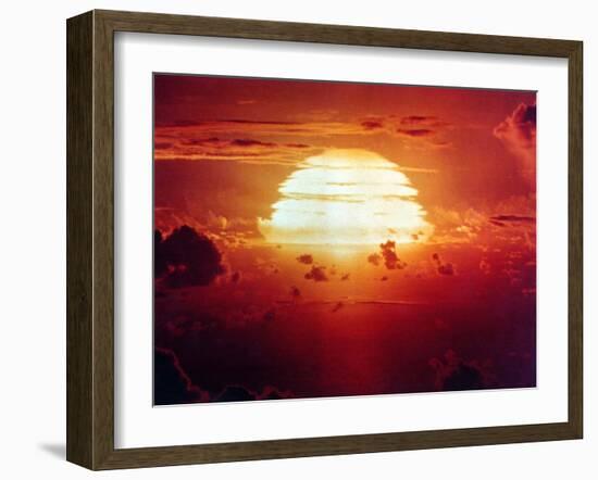 The Apache Shot, Was a 1.85 Megaton Hydrogen Bomb, Enewetak Atoll on July 8, 1956-null-Framed Photo