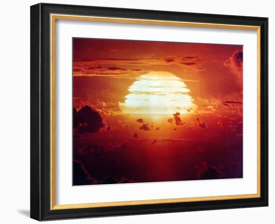 The Apache Shot, Was a 1.85 Megaton Hydrogen Bomb, Enewetak Atoll on July 8, 1956-null-Framed Photo