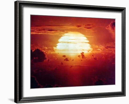 The Apache Shot, Was a 1.85 Megaton Hydrogen Bomb, Enewetak Atoll on July 8, 1956-null-Framed Photo