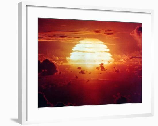 The Apache Shot, Was a 1.85 Megaton Hydrogen Bomb, Enewetak Atoll on July 8, 1956-null-Framed Photo