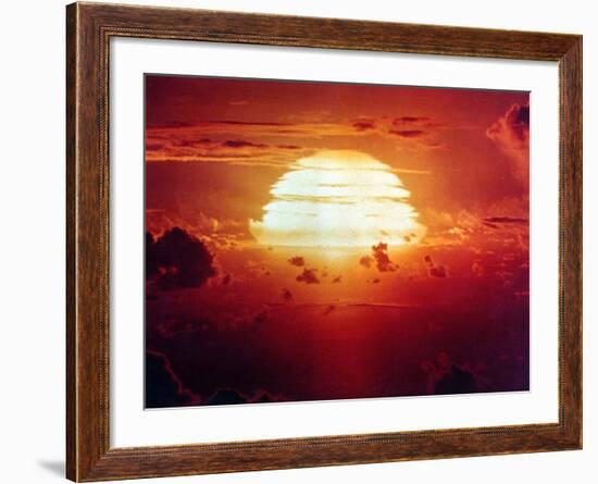 The Apache Shot, Was a 1.85 Megaton Hydrogen Bomb, Enewetak Atoll on July 8, 1956-null-Framed Photo