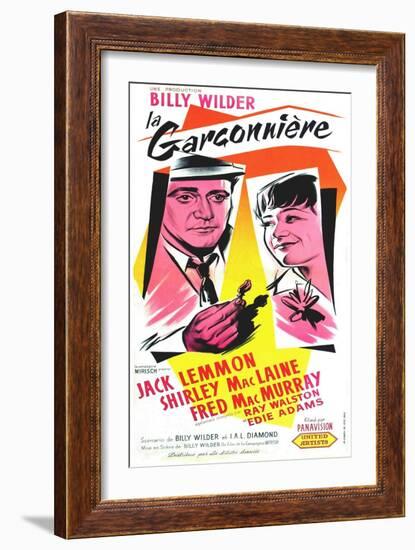 The Apartment, French Movie Poster, 1960-null-Framed Art Print