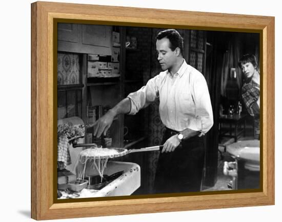 The Apartment, Jack Lemmon, Shirley MacLaine, 1960-null-Framed Stretched Canvas