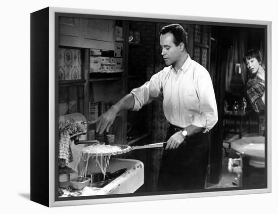 The Apartment, Jack Lemmon, Shirley MacLaine, 1960-null-Framed Stretched Canvas