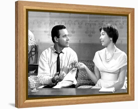 The Apartment, Jack Lemmon, Shirley MacLaine, 1960-null-Framed Stretched Canvas