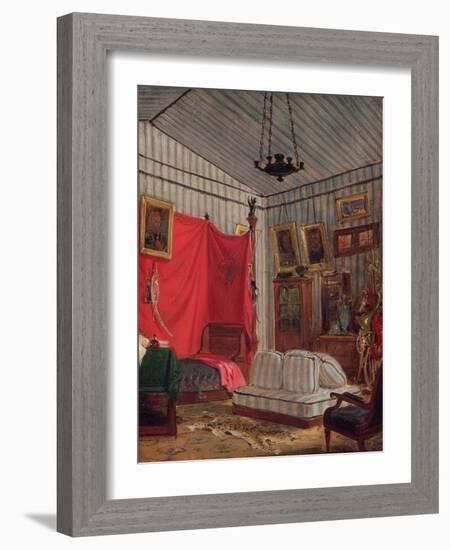 The Apartment of Count De Mornay, Rue De Verneuil, Paris (Study), 1833 (Oil on Canvas)-Ferdinand Victor Eugene Delacroix-Framed Giclee Print