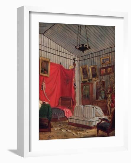 The Apartment of Count De Mornay, Rue De Verneuil, Paris (Study), 1833 (Oil on Canvas)-Ferdinand Victor Eugene Delacroix-Framed Giclee Print