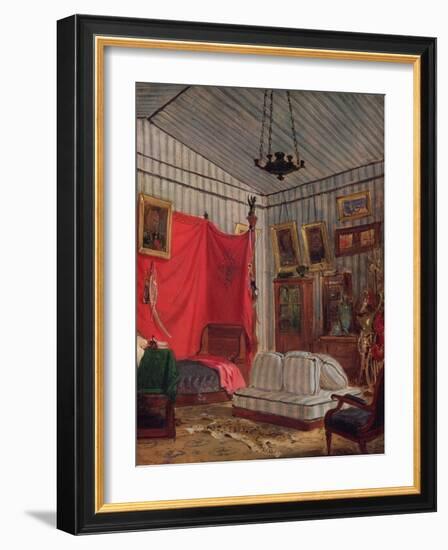 The Apartment of Count De Mornay, Rue De Verneuil, Paris (Study), 1833 (Oil on Canvas)-Ferdinand Victor Eugene Delacroix-Framed Giclee Print