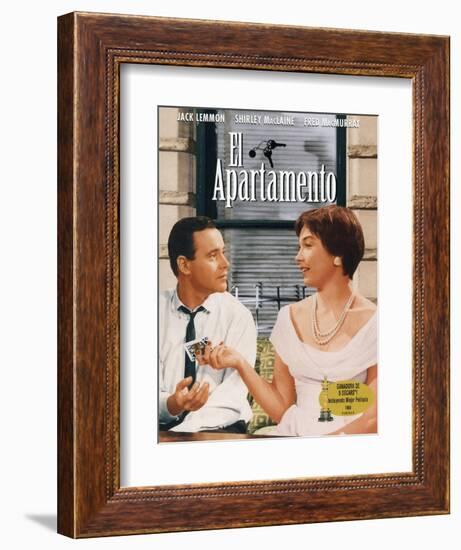 The Apartment, Spanish Movie Poster, 1960-null-Framed Premium Giclee Print