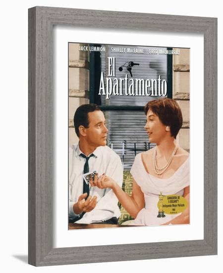 The Apartment, Spanish Movie Poster, 1960-null-Framed Art Print