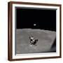 The Apollo 11 Lunar Module Ascending from Moon's Surface, July 20, 1969-null-Framed Photo