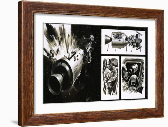 The Apollo 13 Mission-Wilf Hardy-Framed Giclee Print