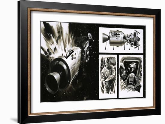 The Apollo 13 Mission-Wilf Hardy-Framed Giclee Print