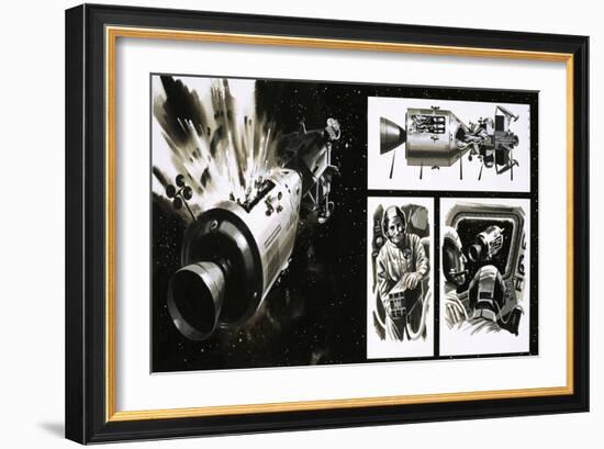 The Apollo 13 Mission-Wilf Hardy-Framed Giclee Print