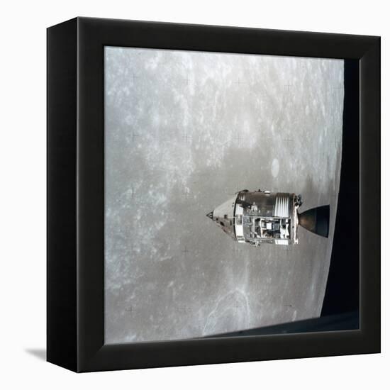 The Apollo 15 Command and Service Modules in Lunar Orbit, 1971-null-Framed Premier Image Canvas