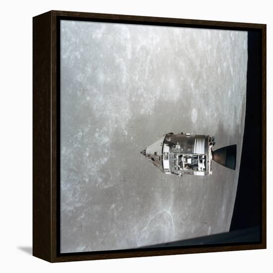 The Apollo 15 Command and Service Modules in Lunar Orbit, 1971-null-Framed Premier Image Canvas