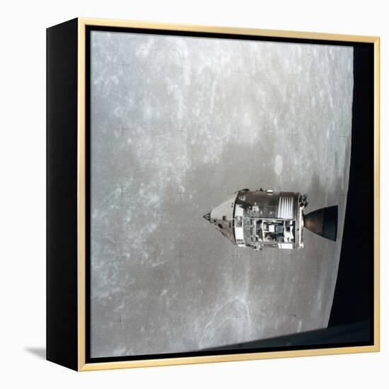 The Apollo 15 Command and Service Modules in Lunar Orbit, 1971-null-Framed Premier Image Canvas