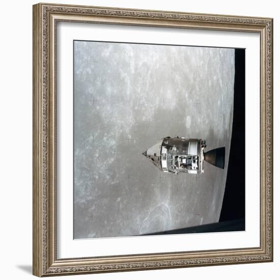 The Apollo 15 Command and Service Modules in Lunar Orbit, 1971-null-Framed Photographic Print