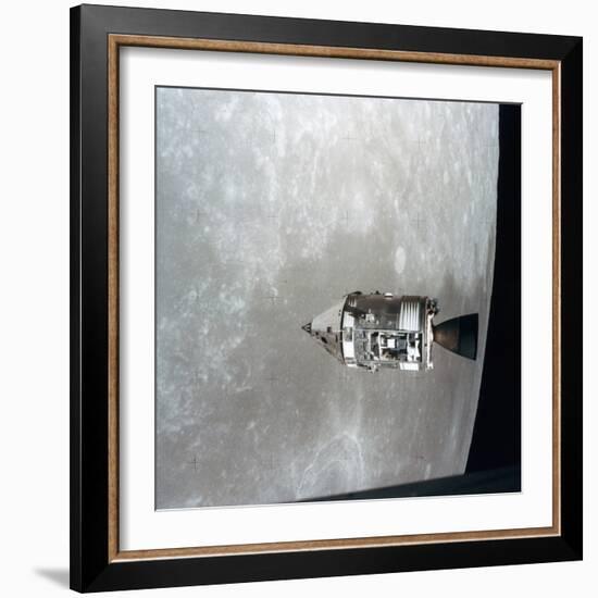 The Apollo 15 Command and Service Modules in Lunar Orbit, 1971-null-Framed Photographic Print