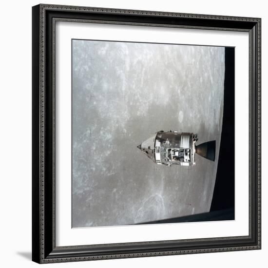 The Apollo 15 Command and Service Modules in Lunar Orbit, 1971-null-Framed Photographic Print