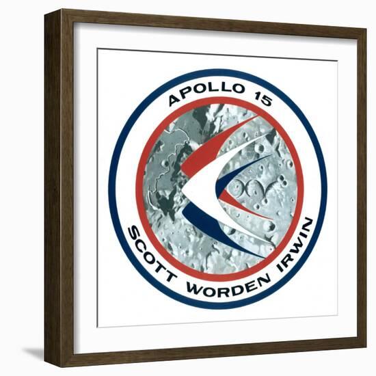 The Apollo 15 Lunar Mission Insignia, 1971-null-Framed Giclee Print