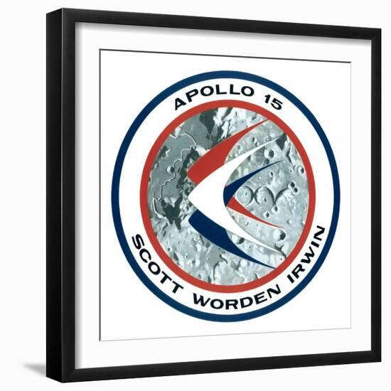 The Apollo 15 Lunar Mission Insignia, 1971-null-Framed Giclee Print