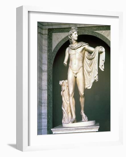 The Apollo Belvedere, Roman Copy, Probably of a Greek Original 4th Century BC-null-Framed Giclee Print