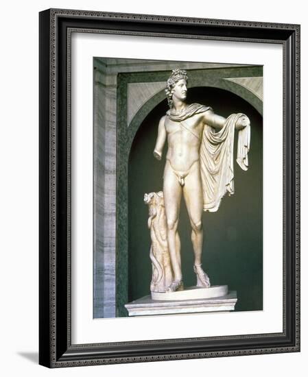 The Apollo Belvedere, Roman Copy, Probably of a Greek Original 4th Century BC-null-Framed Giclee Print