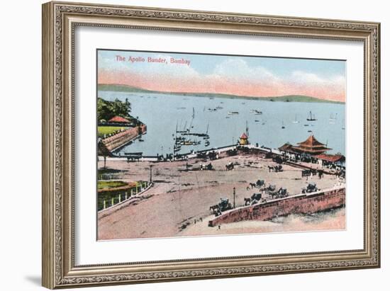 The Apollo Bunder, Bombay, India, Early 20th Century-null-Framed Giclee Print