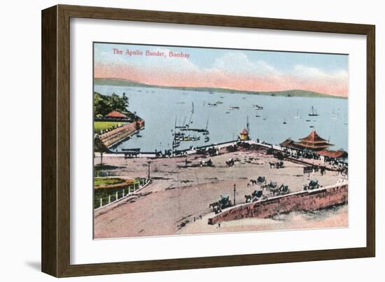The Apollo Bunder, Bombay, India, Early 20th Century-null-Framed Giclee Print